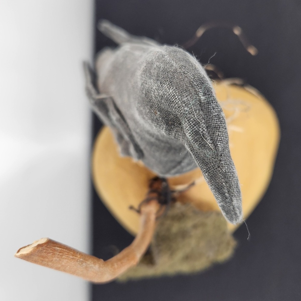 Primitive Fabric Folk Art Pumpkin Raven Fall Decor Thanksgiving Halloween - Picture 6 of 11